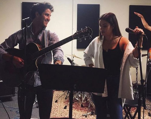 Lea Michele Lea Michele e Darren Criss, reunion in sala prove