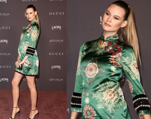 Behati Prinsloo Behati Prinsloo sfoggia il pancino sul red carpet