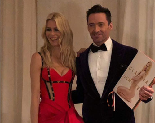 Hugh Jackman Hugh Jackman con Claudia Schiffer a Berlino