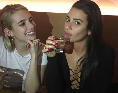 Lea Michele Emma Roberts Serata tra amiche per Emma Roberts e Lea Michele