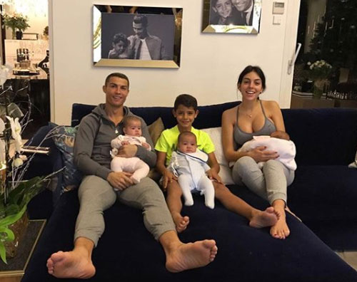 Ronaldo Cristiano Ronaldo, foto con la sua big family