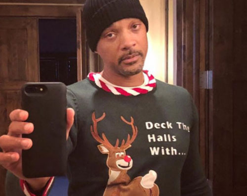 Will Smith 1 Will Smith, Natale con la renna sul maglione