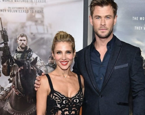 Chris Elsa 2 Chris Hemsworth ed Elsa Pataky presentano “12 Strong” a New York