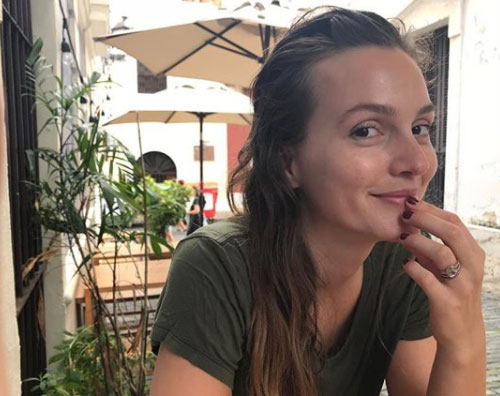 Leighton Meester Leighton Meester senza trucco su Instagram