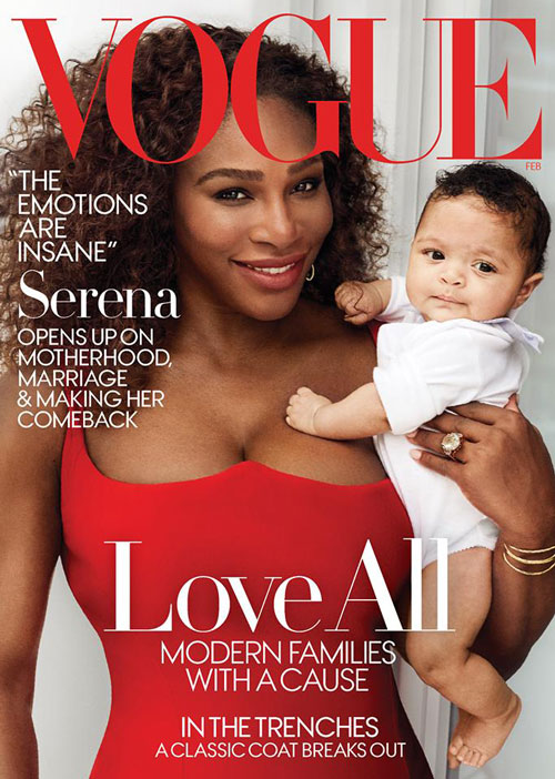 Serena Williams 1 Serena Williams con Alexis Jr sulla cover di Vogue