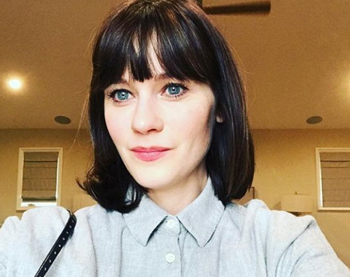 Zoey Deschanel Zooey Deschanel interpreta lemoji ballerina su Instagram