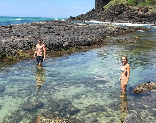 Chris Hemsworth Elsa Pataky Chris Hemsworth ed Elsa Pataky, fisici al top al mare