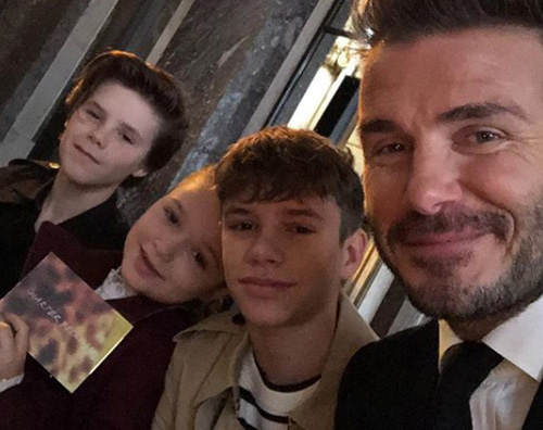 David Beckham Victoria Beckham, la sua famiglia non perde la sfilata di New York