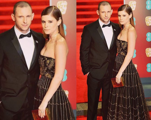 Kate Mara Jamie Bell Kate Mara e Jamie Bell, red carpet di coppia ai Bafta