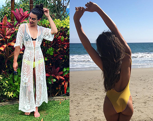 Lea Michele Weekend al mare per Lea Michele