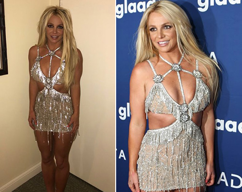 Britney Spears Britney Spears scintillante ai GLAAD Awards