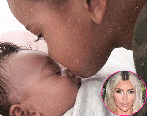 Kim Kardashian Saint e Chicago West, coccole sui social