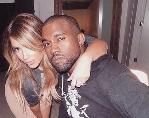 Kim e Kanye Kim e Kanye a cena insieme a Los Angeles