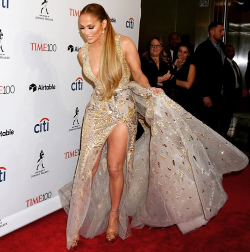 jlo Jennifer Lopez è uno schianto al party del Time