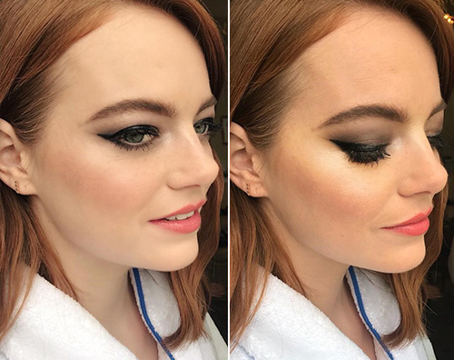 Emma Stone Emma Stone al trucco per Louis Vuitton