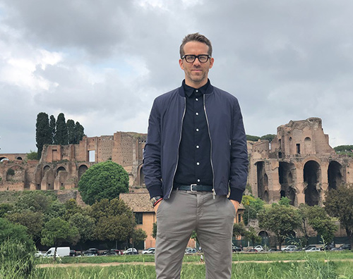 Ryan Reynolds 1 Ryan Reynolds a Roma per Deadpool 2