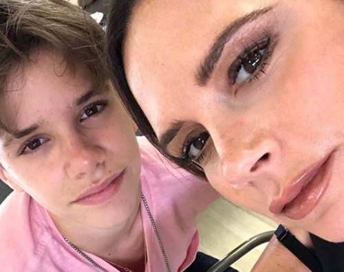 Victoria e Romeo Beckham Victoria e Romeo Beckham, serata madre figlio