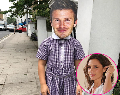 Harper Seven Beckham Harper Beckham si traveste da papà David