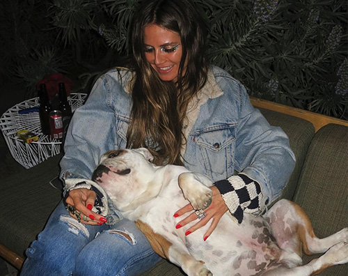 Heidi Klum 1 Heidi Klum piange la morte di Pumba, il cane di Bill Kaulitz