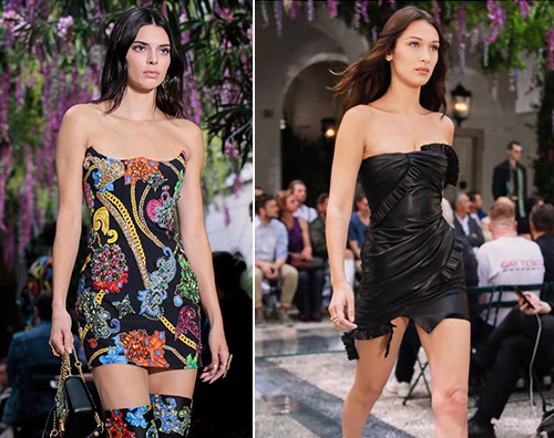 Kendall Bella 1 Bella Hadid e Kendall Jenner incantano sulla passerella di Versace