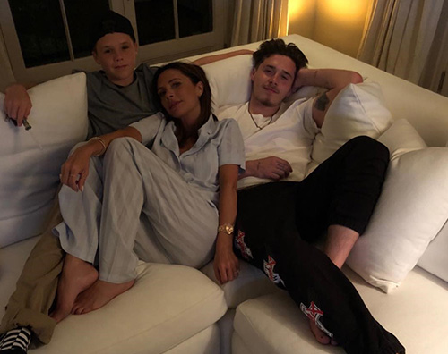 Victoria Beckham Victoria Beckham in pigiama su Instagram