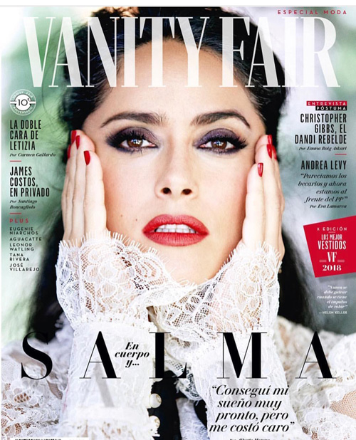 Salma Hayek 1 Salma Hayek sulle cover di GQ e Vanity Fair