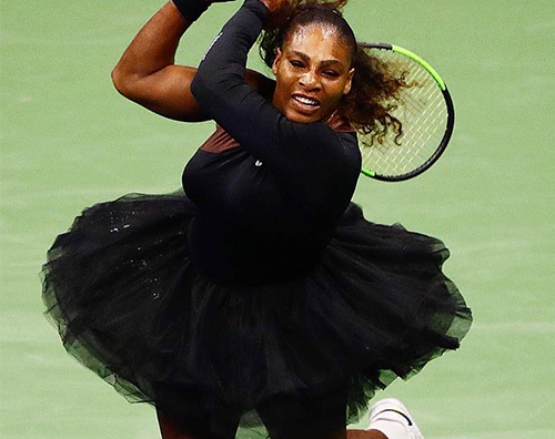 Serena Williams Serena Williams in tutù agi US Open