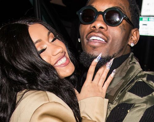 Cardi B Offset Offset si tatua il nome di sua figlia sul viso