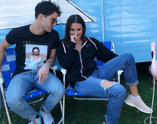 Lea Michele Darren Criss Lea Michele e Darren Criss si preparano alla nuova fase del tour