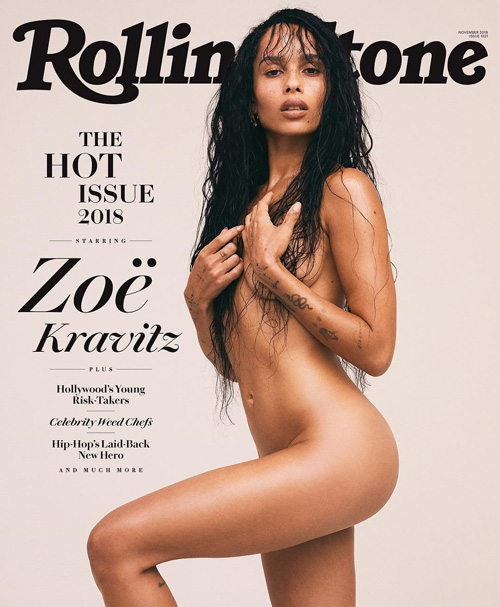 Zoe Kravitz Zoe Kravitz come mamma Lisa sulla cover di Rolling Stone