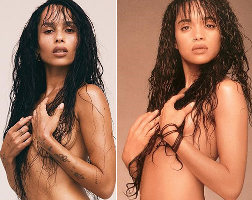 Zoe Lisa Zoe Kravitz come mamma Lisa sulla cover di Rolling Stone