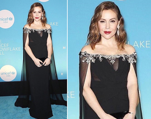 Alyssa Milano Alyssa Milano brilla allavento Unicef