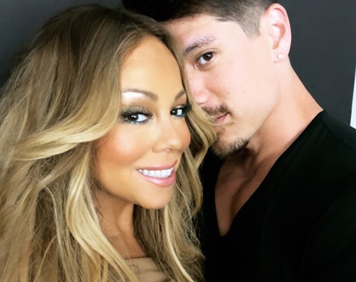 Mariah Carey Mariah Carey felice col suo Bryan