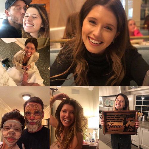 Katherine Schwarzenegger Chris Pratt Chris Pratt festeggia il compleanno di Katherine Schwarzenegger su Instagram