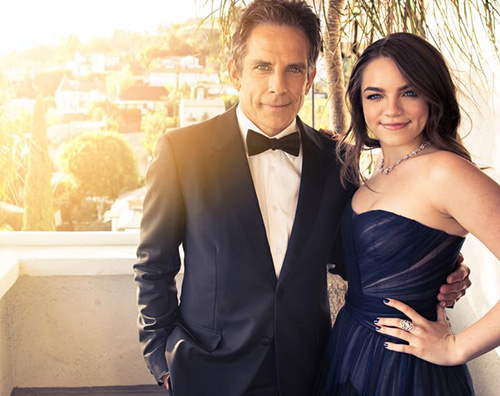 Ben Stiller Ben Stiller ai Golden Globes con sua figlia Ella