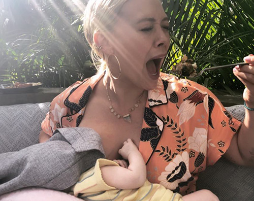Hilary Duff Hilary Duff allatta Banks su Instagram