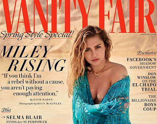 Miley Cover Miley Cyurs conquista la cover di Vanity Fair