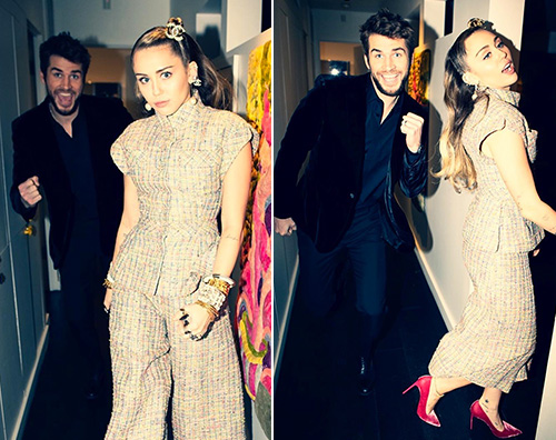 Miley Cyrus 1 Miley e Liam insieme alla festa pre Oscar di Chanel