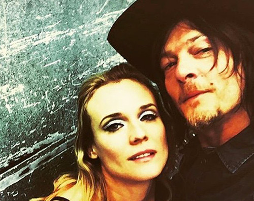 Norman Diane 2 Norman Reedus condivide una rara foto di Diane Kruger su Instagram