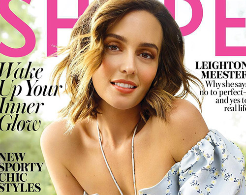 Leighton Cover Leighton Meester porta la primavera sulla cover di Shape