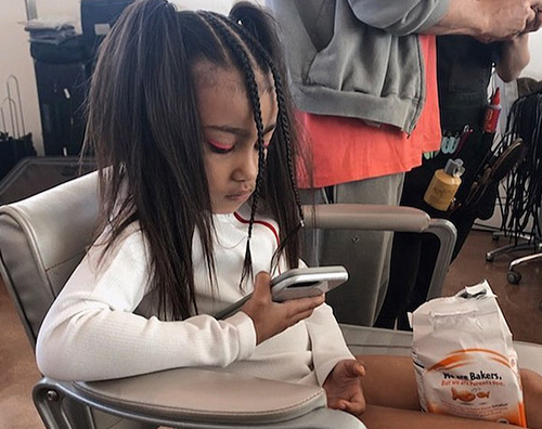 North West North West come una baby modella su Instagram