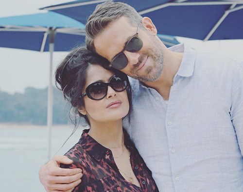 ryan salma Salma Hayek: Ryan Reynolds è altissimo