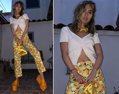 suki Suki Waterhouse è floreale su Instagram