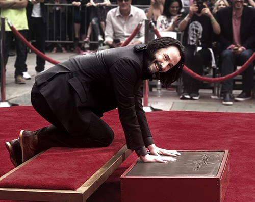 keanu reeves Keanu Reeves protagonista della Hand and Footprint Ceremony