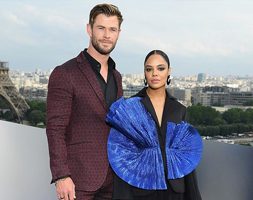 chris hemsworth tessa thompson Chris Hemsworth e Tessa Thomson a Parigi per Men In Black