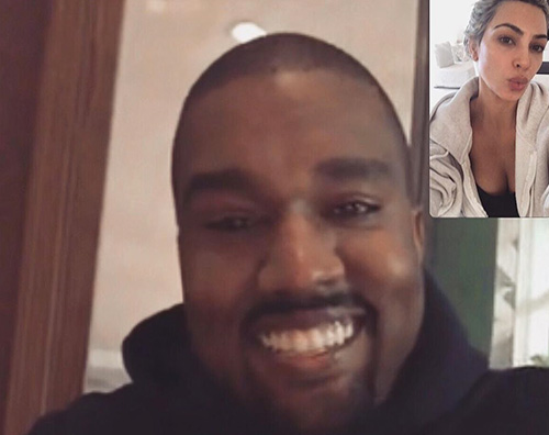 kim e kanye Kim Kardashian festeggia il compleanno di Kanye su Instagram