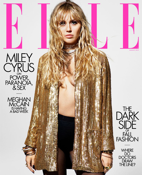 Miley 1 Miley Cyrus è sulla cover di Elle