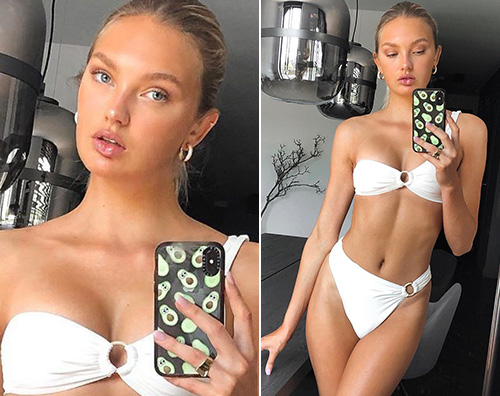 Romee Strijd Romee Strijd bikini al top su Instagram