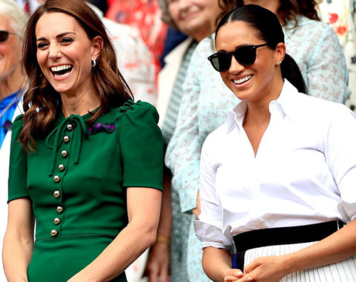kate e meghan 2 Kate Middleton e Meghan Markle insieme a Wimbledon