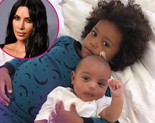 kim kardashian Saint West coccola il piccolo Psalm su Instagram